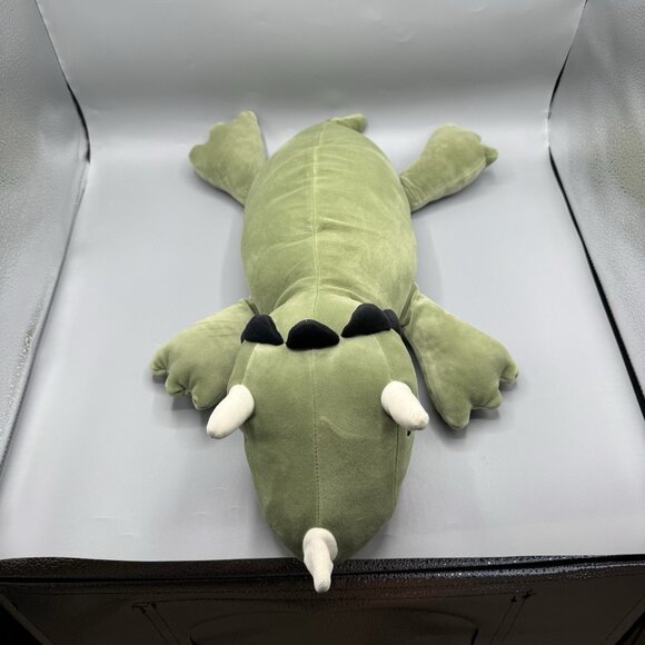 Pillowfort Weighted Plush Green Triceratops Dinosaur 3lb Throw Pillow 24" - Picture 2 of 10